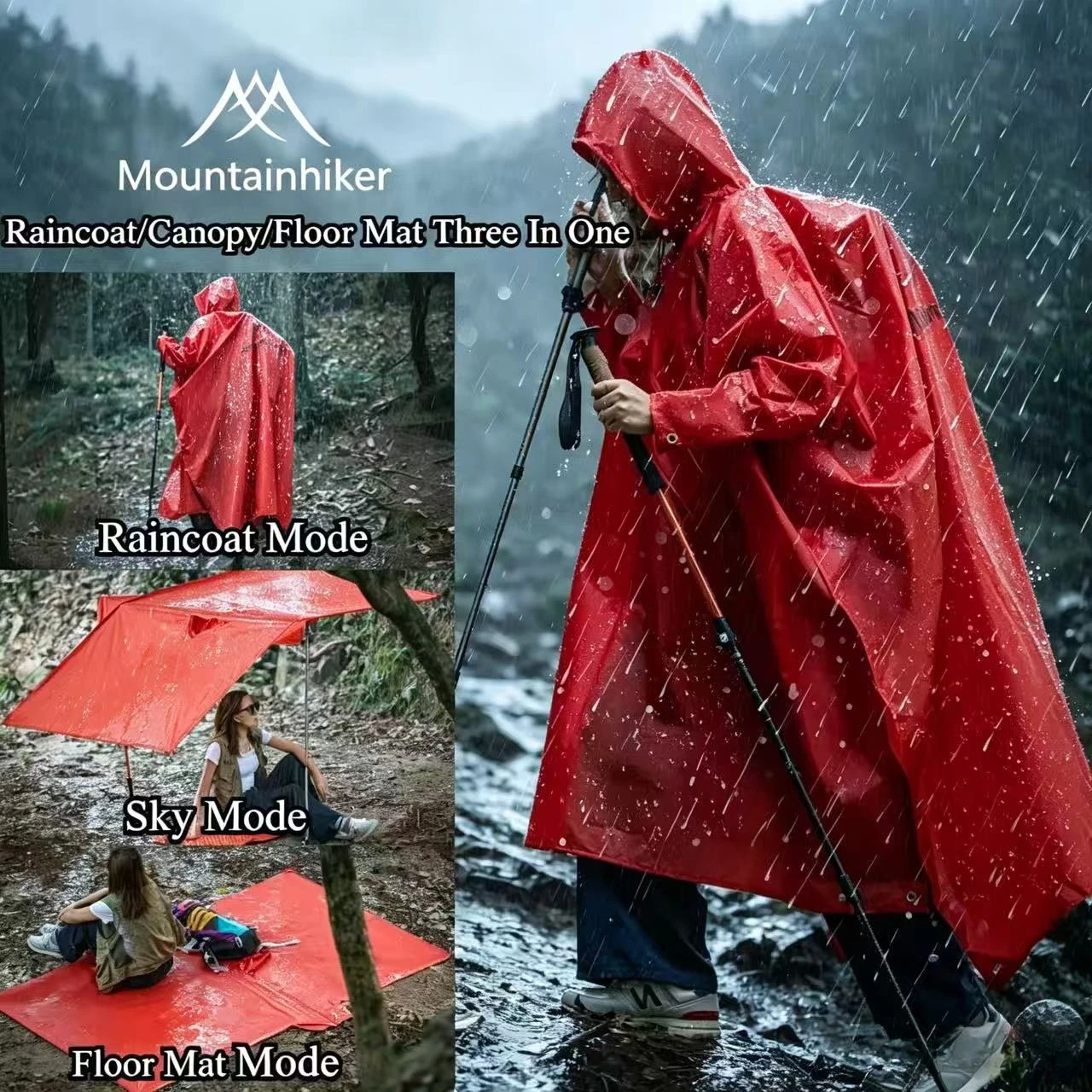 Mountainhiker 3In1 Raincoat by - đánh giá và giá Outdoor Adventure Windbreaker