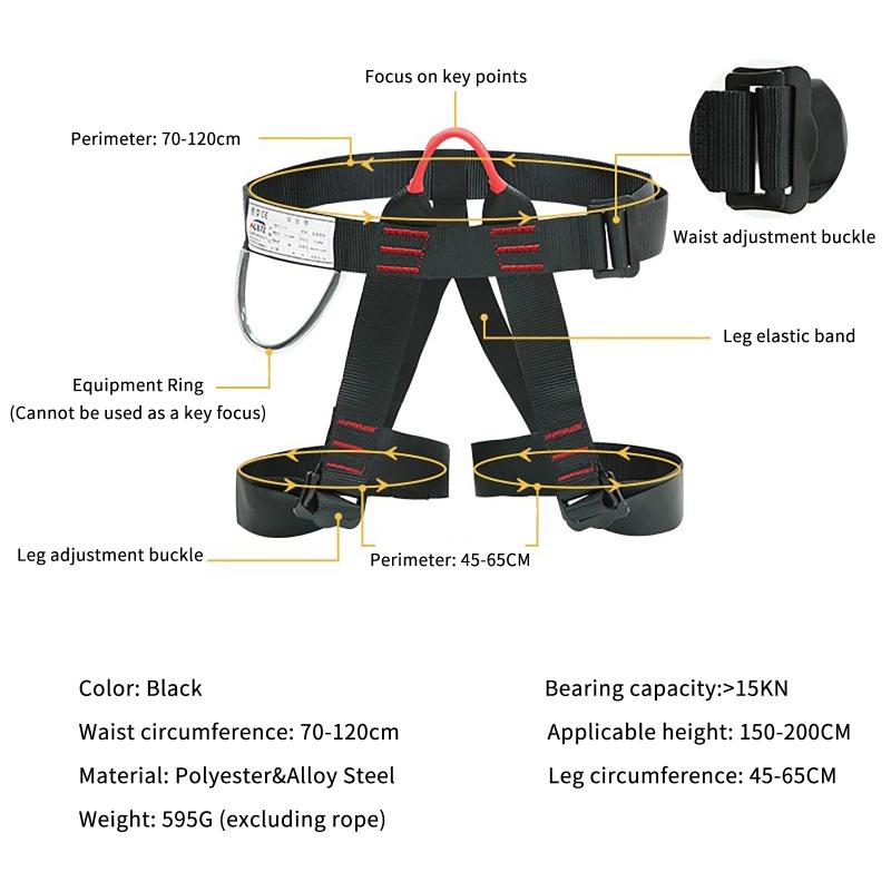 Climbing Harness Half Body Ant - đánh giá và giá Harness Climbing Adjustable