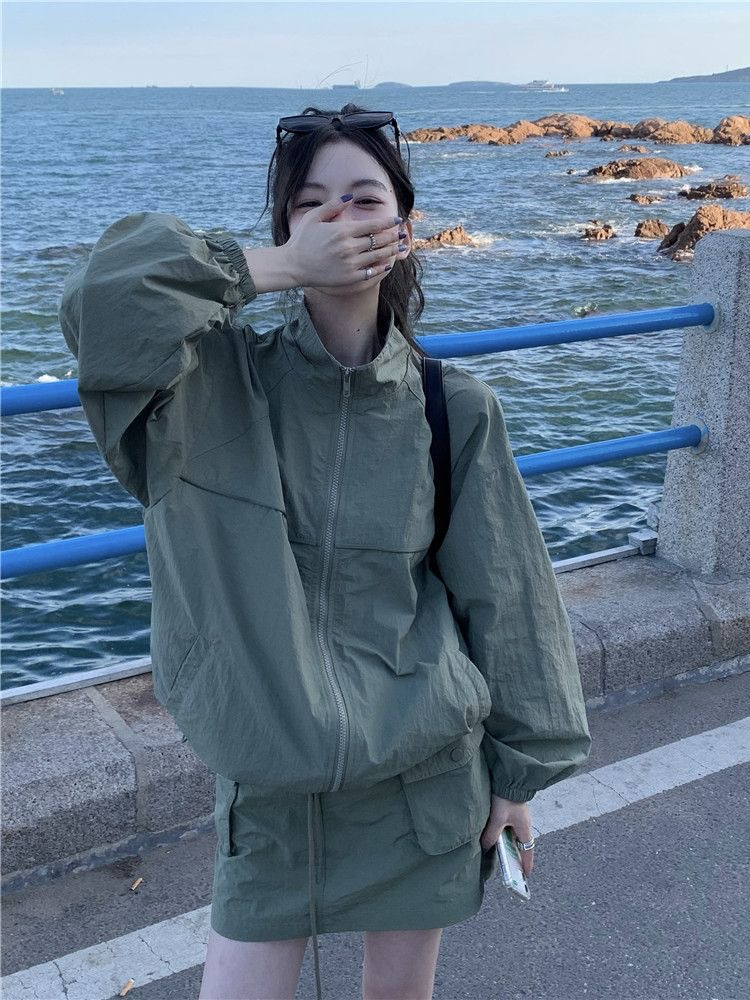 Vintage Women's Stand Collar S - đánh giá và giá Outdoor Adventure Windbreaker